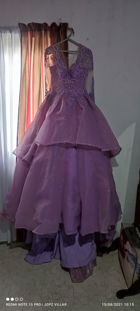 18th birthday lavender gown for debut