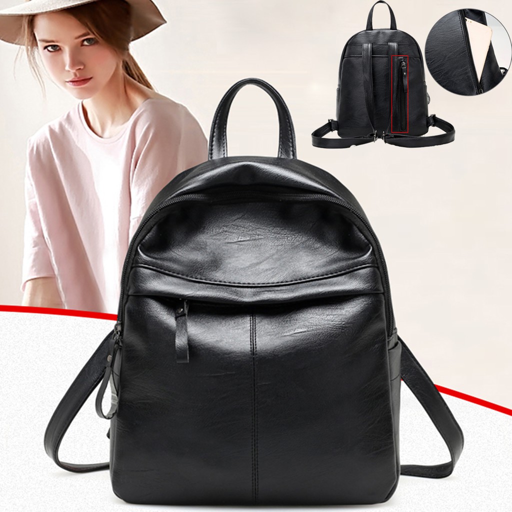 trendy black backpack