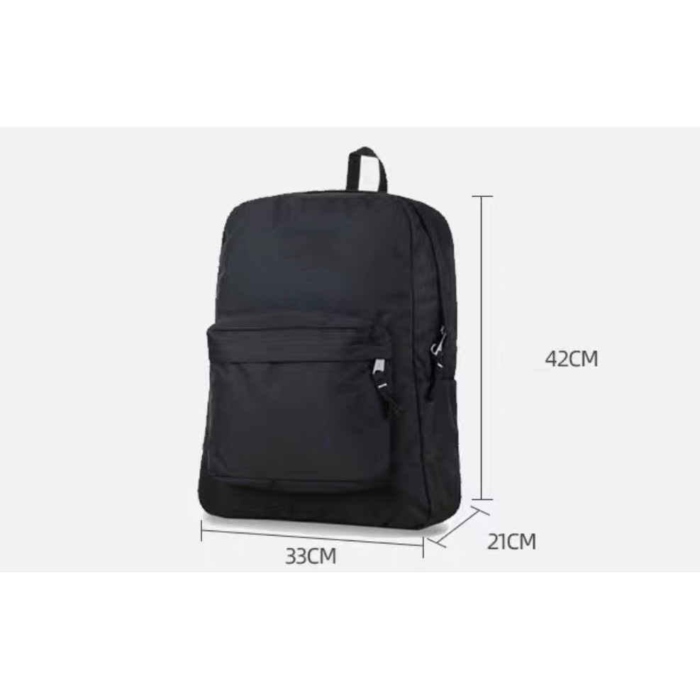 【Philippine cod】 247 Waterproof backpack Korean Style High School College Student plain color bac