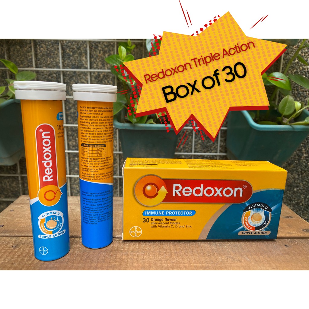 Redoxon Triple Action Immune Protector Box Of 15pcs Or 45pcs Shopee Philippines