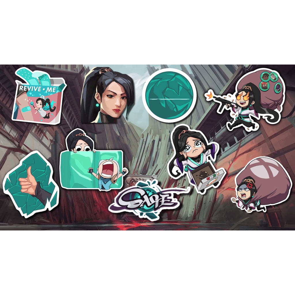 Valorant Sage Spray Premium Quality Vinyl Stickers (Waterproof, Scratch