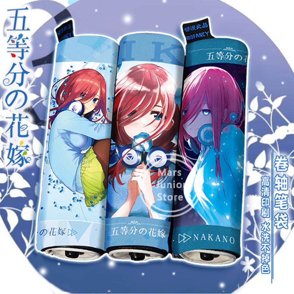 Anime The Quintessential Quintuplets Nakano Miku Pencil Case Bag Box Student Stationery Writing Gift Shopee Philippines
