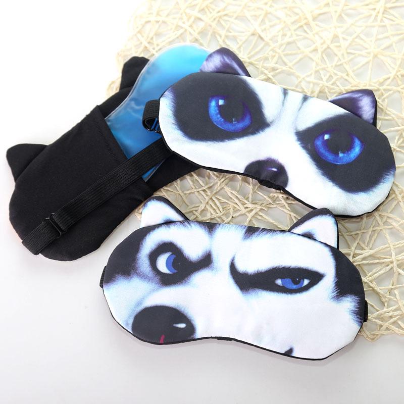 Sleep Eye Mask 3D Cartoon Eye Mask Cute Animal Sleep Mask Funny Cat Dog