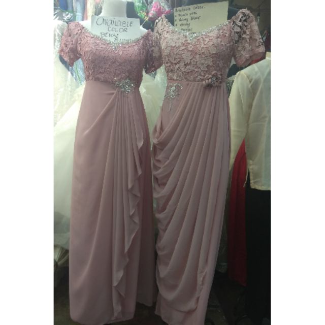 modern filipiniana blue gown