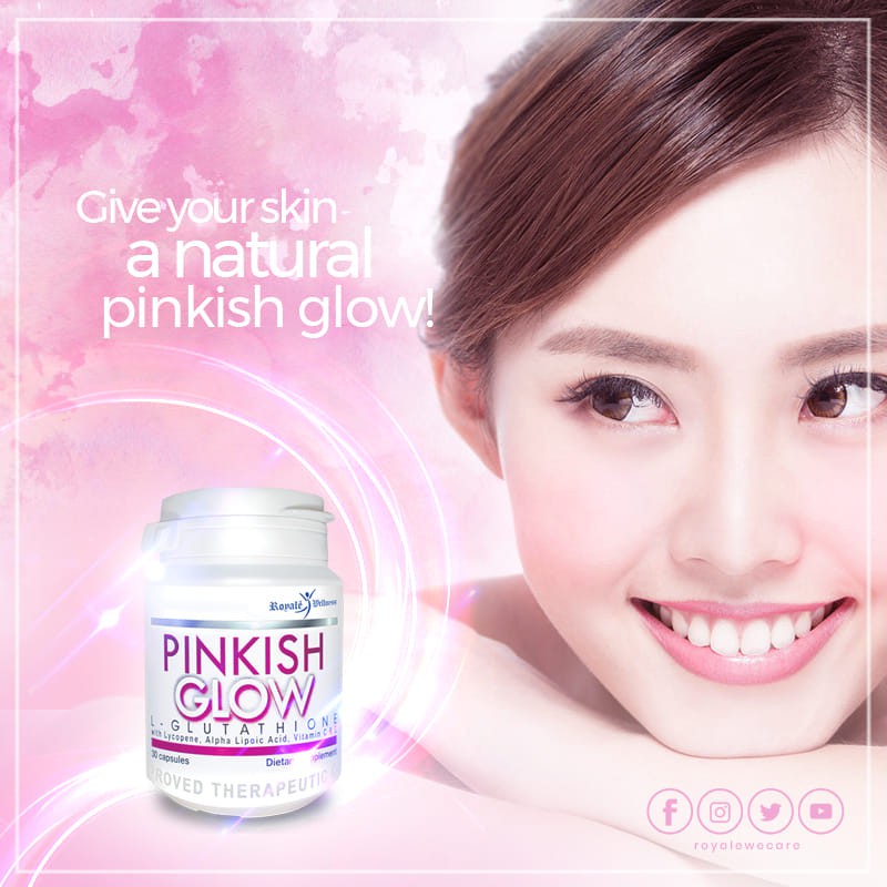 royale pinkish glow glutathione