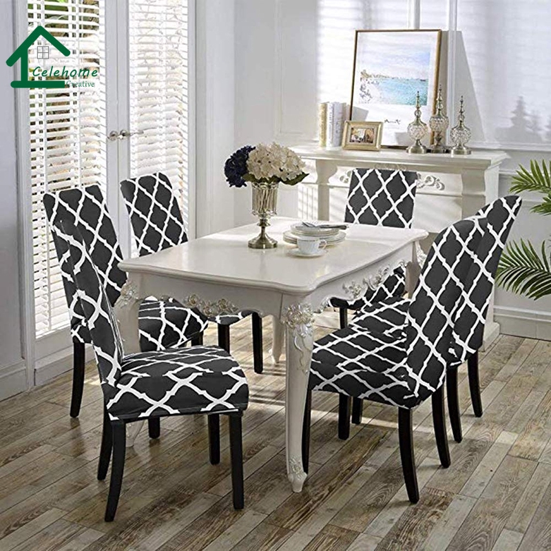 Cele Stretch Dining Chair Covers High Back Protective Slipcover Elastic Protector Seat Ee Philippines - Protective Seat Covers For Dining Chair