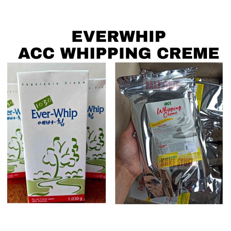 Ever Whip Nondairy ACC Whip Whipping Creme Cream toppings frosting