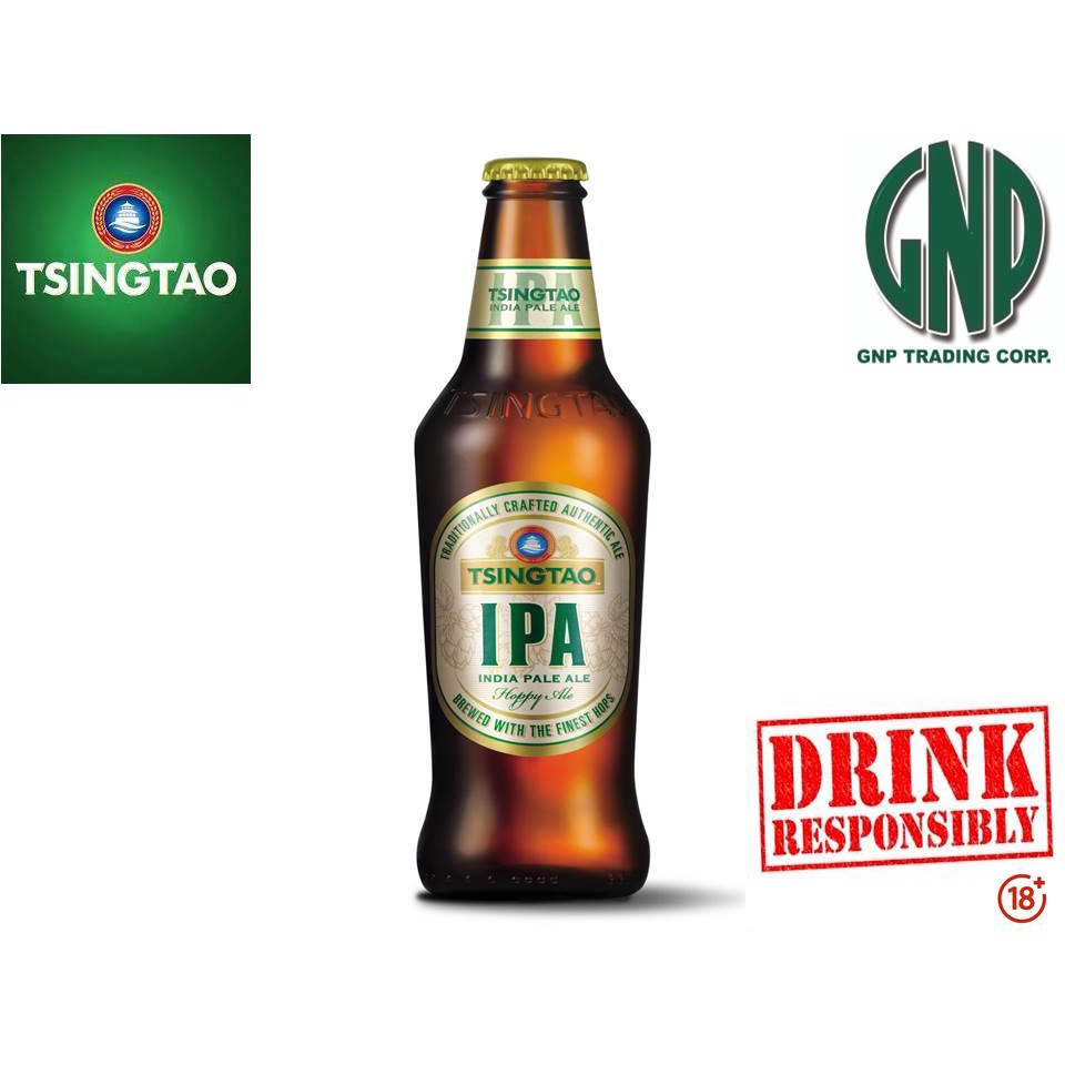Tsingtao IPA (Indian Pale Ale) in Bottle 330ml x 24 ABV 6.2 Shopee