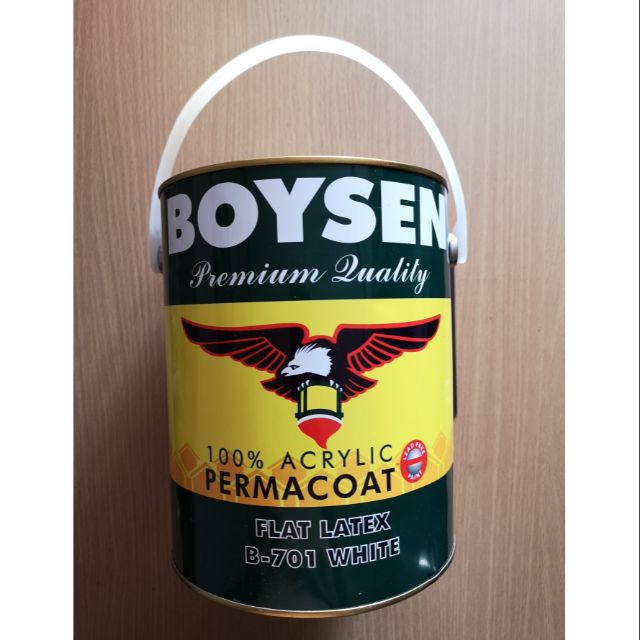 Boysen Permacoat Flat Latex White - 1 Gallon (4 Liters) | Shopee