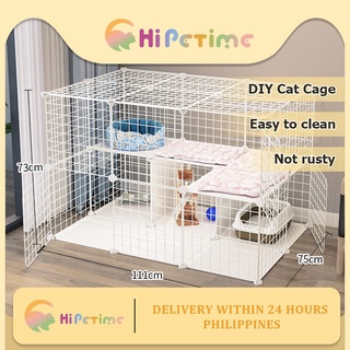 DIY cat cage double layer 3 column 75*111*73CM, can be freely assembled