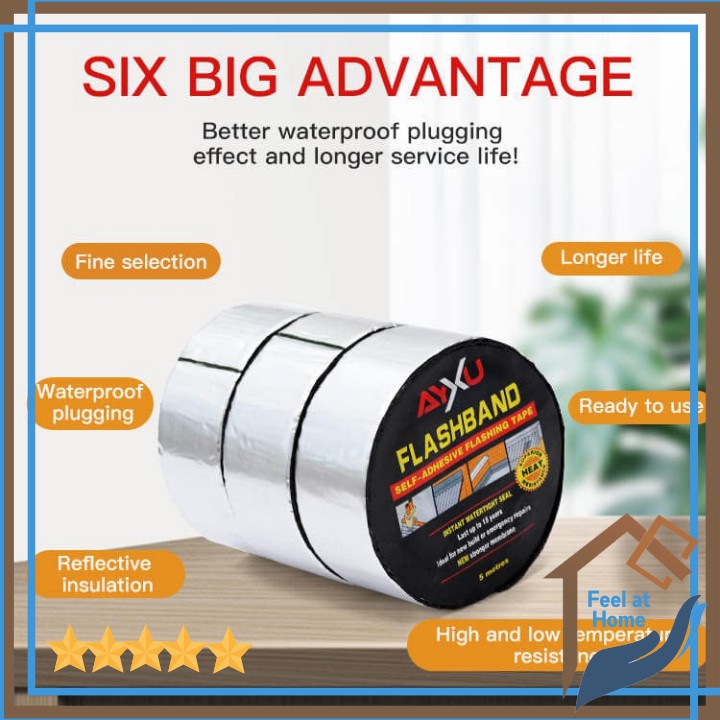 Flashband (AYXU) 10M Adhesive Tape | Flashband Self Adhesive Tape Sealant For Roof And Leak Repa