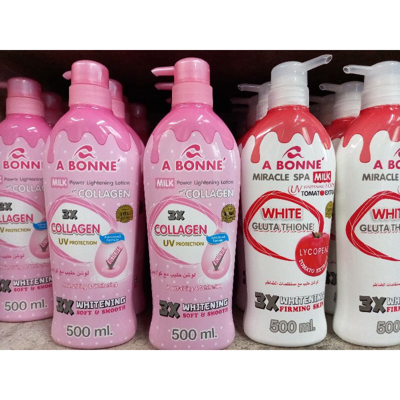 A BONNE LOTION glutathione and collagen 500ml Shopee Philippines