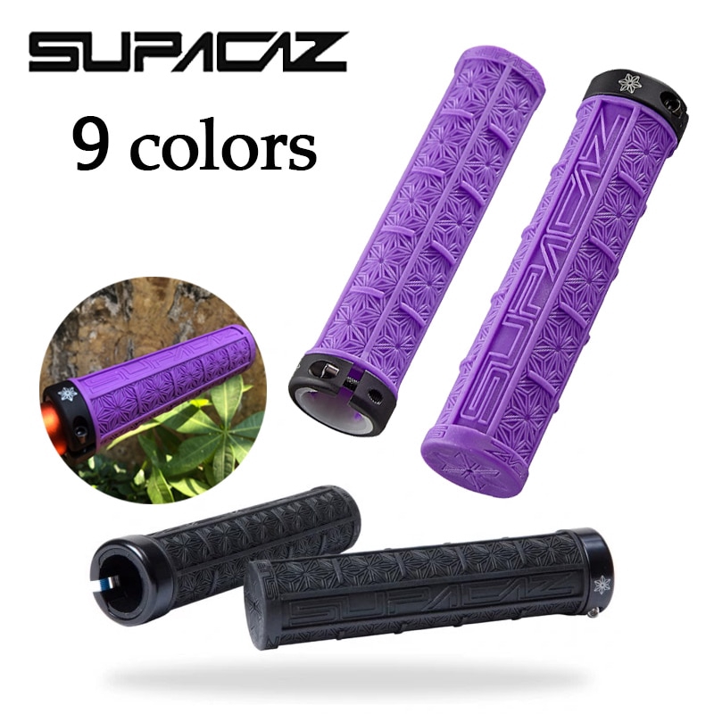 purple mtb grips