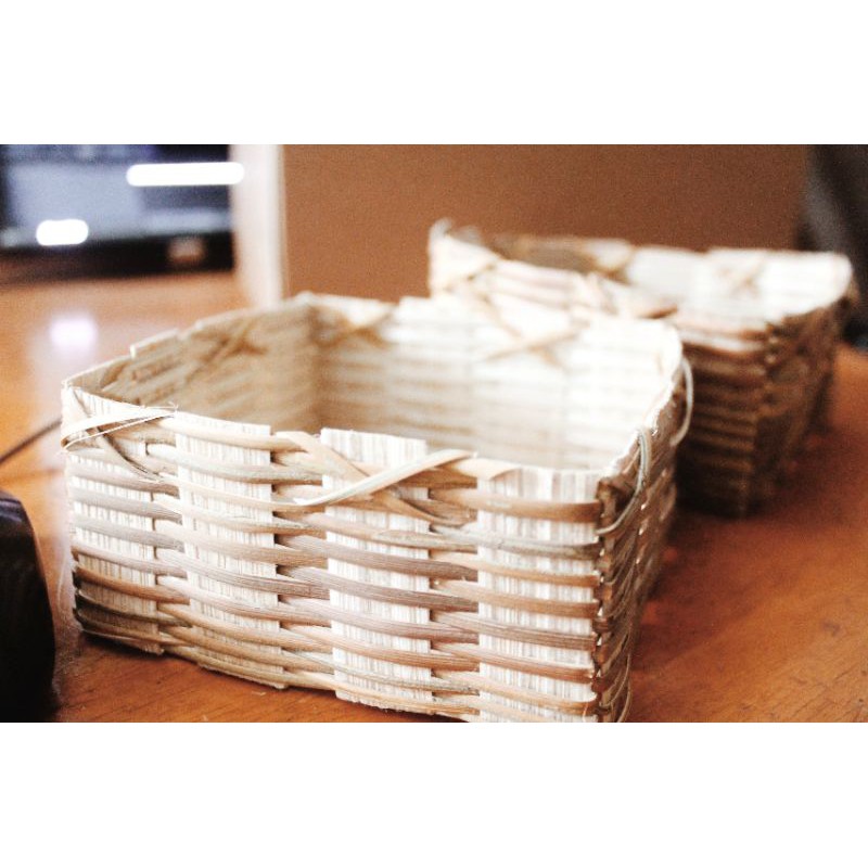 Rattan Basket Ratan Organizer Handwoven Basket Storage Shopee Philippines