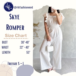 RKFashionMnl | Skye Romper | Sleeveless with Ruffles Cotton Linen Jumpsuit