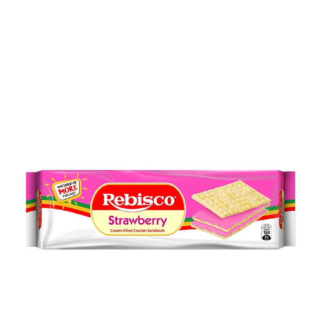 Rebisco Sandwich Strawberry 10 Pcs x 32G | Shopee Philippines