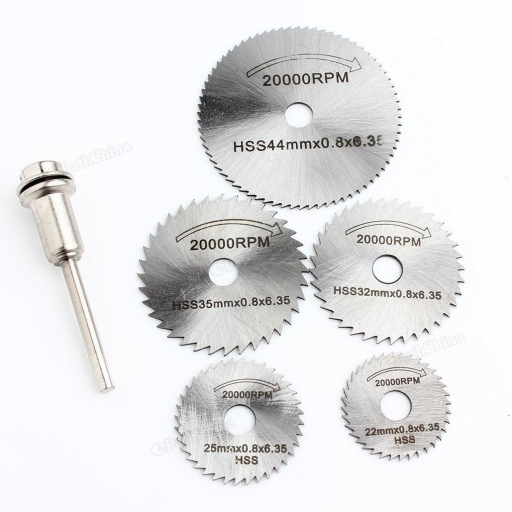 6pcs Hss Circular Saw Blade Set For Metal & Rotary Tools 