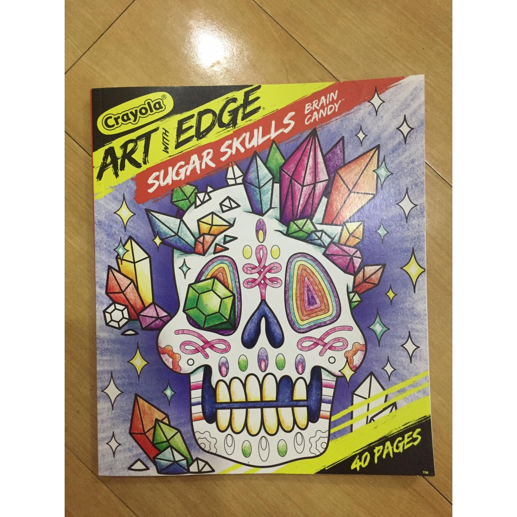 Crayola Art with Edge Sugar Skulls Brain Candy 40 Pages Coloring Books