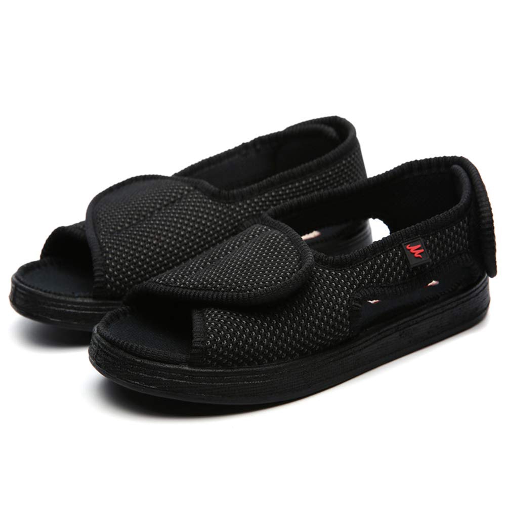 mens slippers with velcro closure