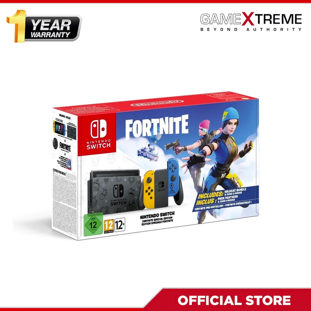 Nintendo Switch V2 Fortnite Wildcat Bundle Shopee Philippines