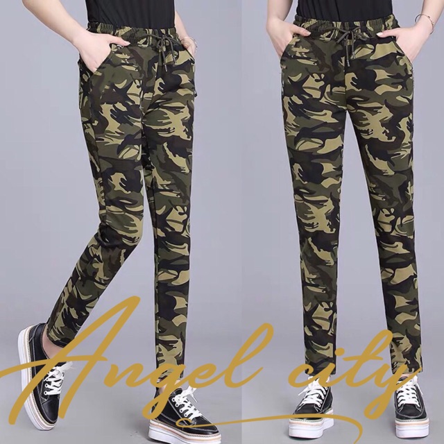 fitted camo pants