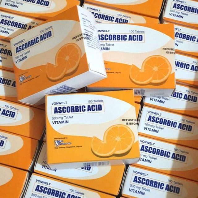 Ascorbic Acid 500mg 100pcs per BOX Shopee Philippines