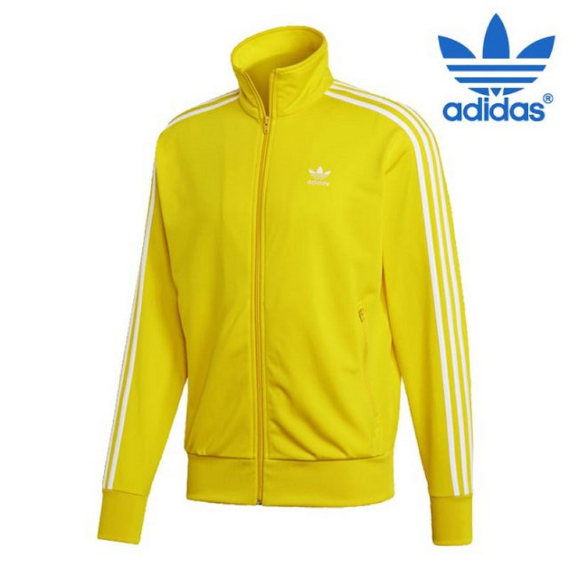 adidas firebird track jacket yellow