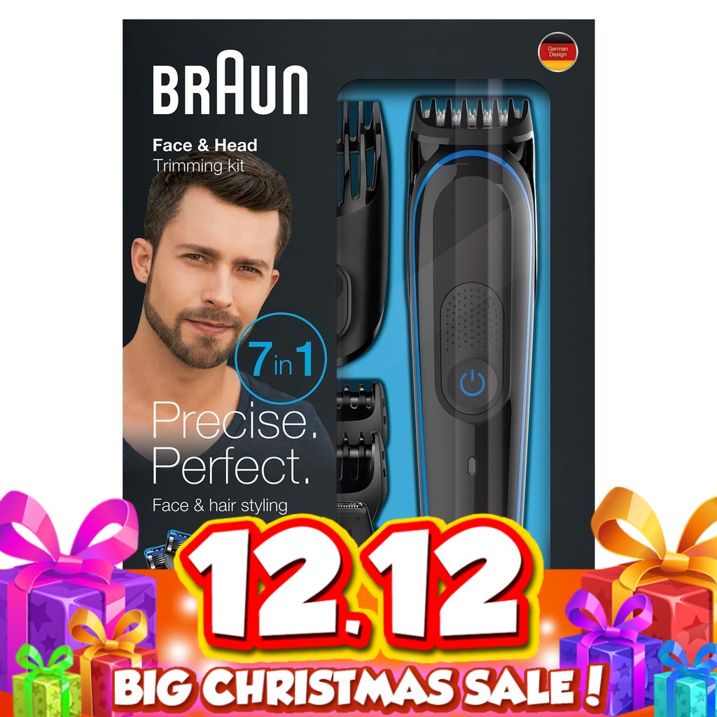 braun face and head trimming kit 7 in 1