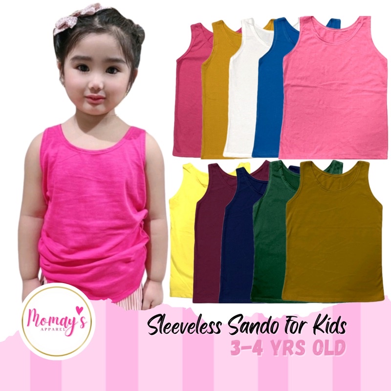 Kara MOMAY S APPAREL Kids Sleeveless Sando For Girls 3 4yrs Old   8366afb82db9d5c4d602a0e250305b04