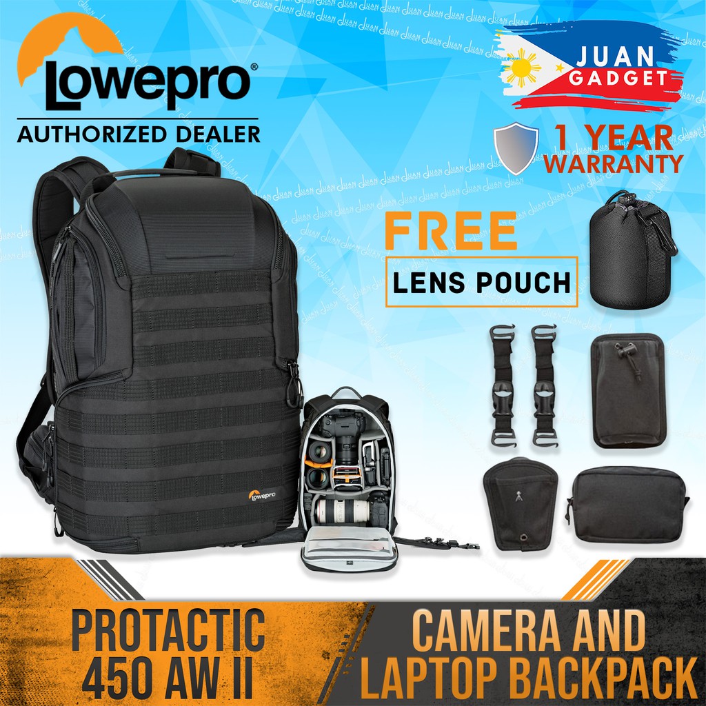 lowepro protactic bp 350 aw ii camera and laptop backpack