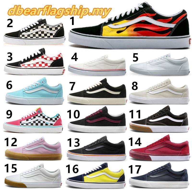 vans classic old skool platform triple white sneakers