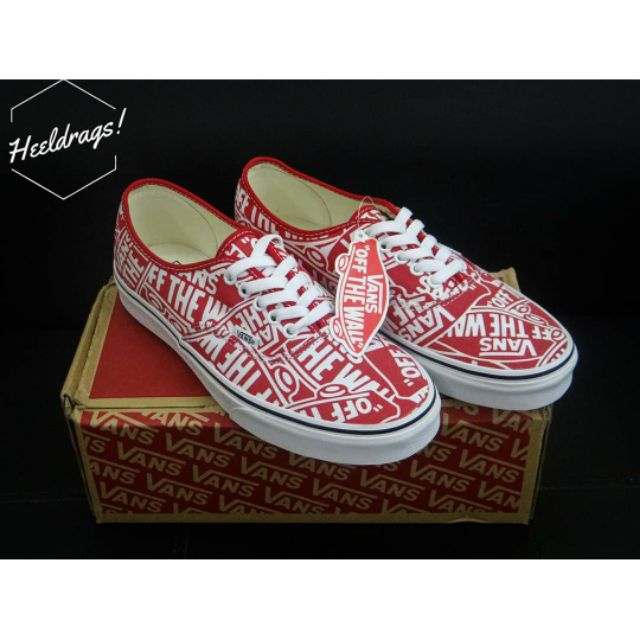 vans authentic otw repeat red