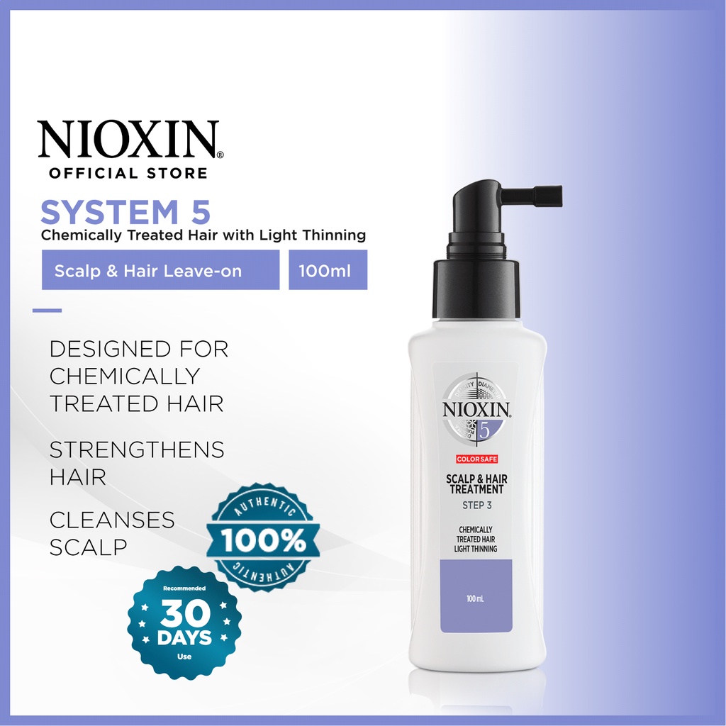 NIOXIN System 5 LeaveOn Treatment for Permed Straightened or Bleached
