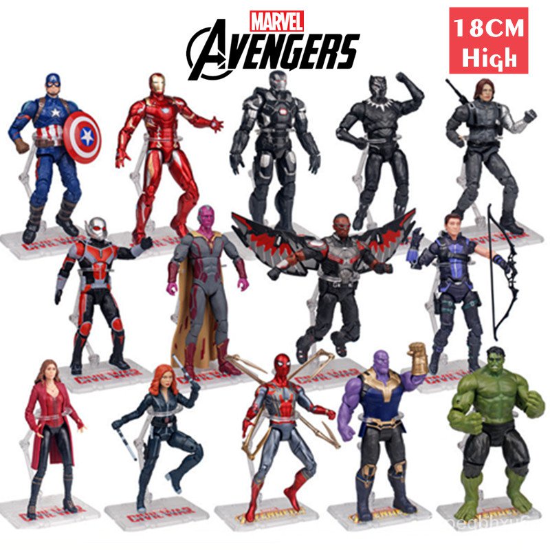 Marvel Avengers Falcon Winter Soldier Thor Iron Man Venom Spiderman Carnage  Hulk Action Figure Toy W | Shopee Philippines