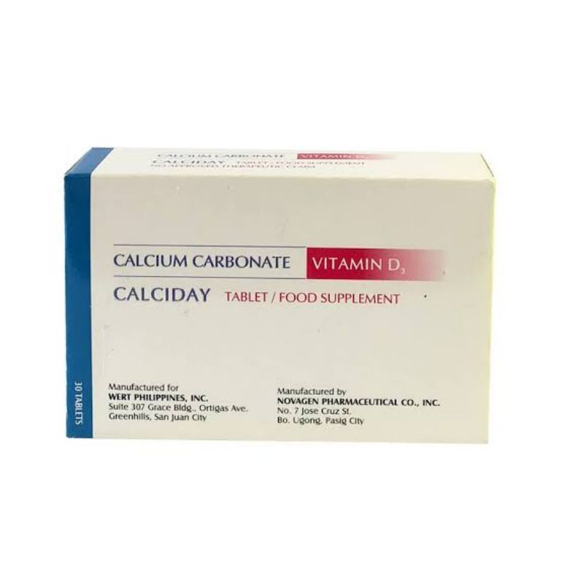CALCIDAY Tablet / Food Suplement 30 Tablets/Box #1