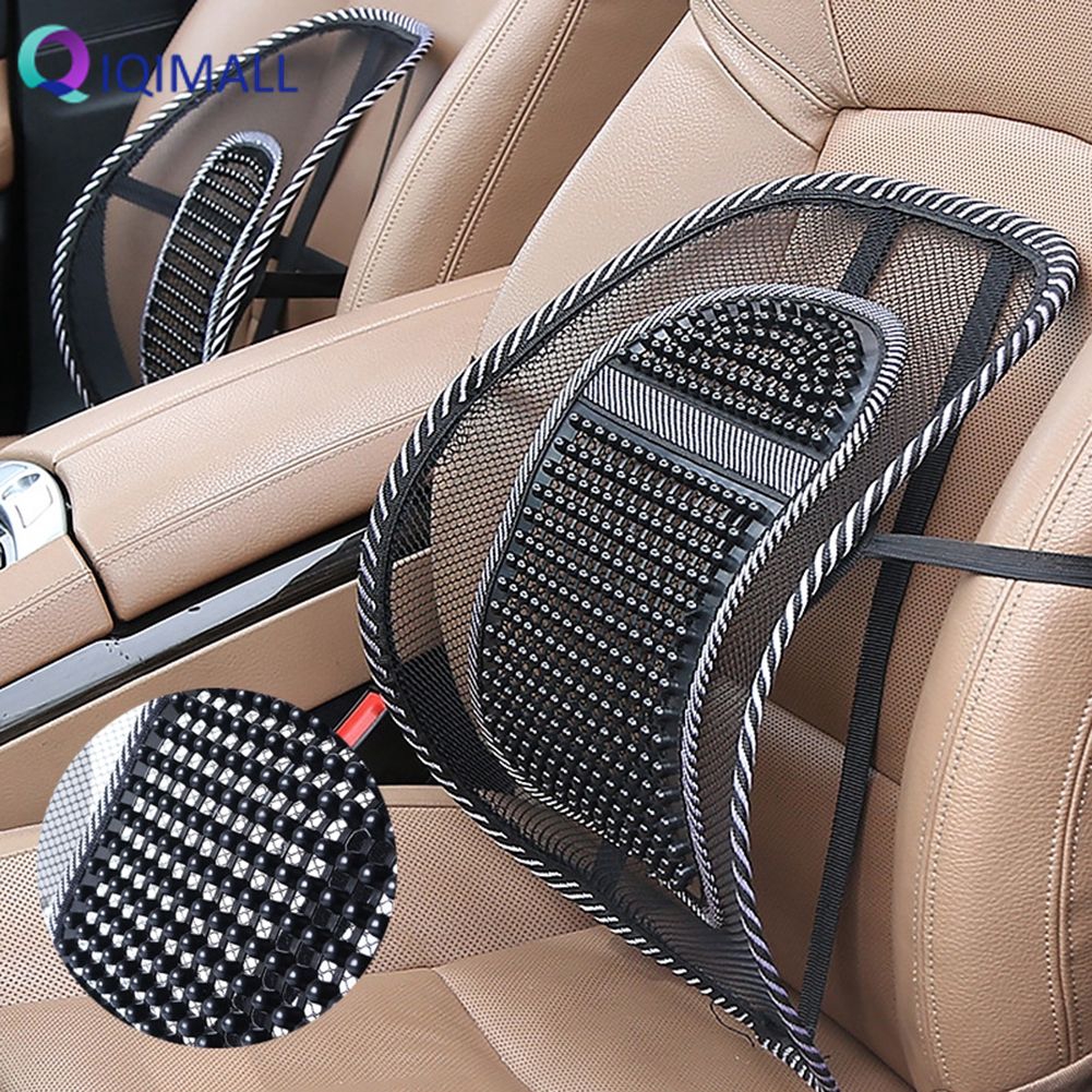 Car Seat Chair Cushion Pad Mesh Lumbar Lower Waist Back Support