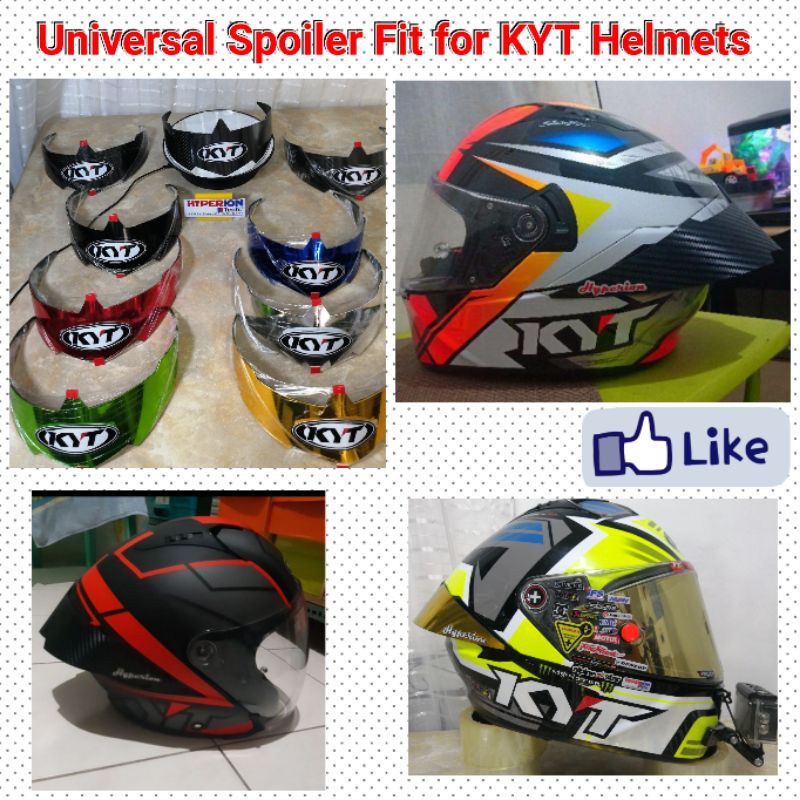 Spoiler for KYT helmet(Universal) Shopee Philippines