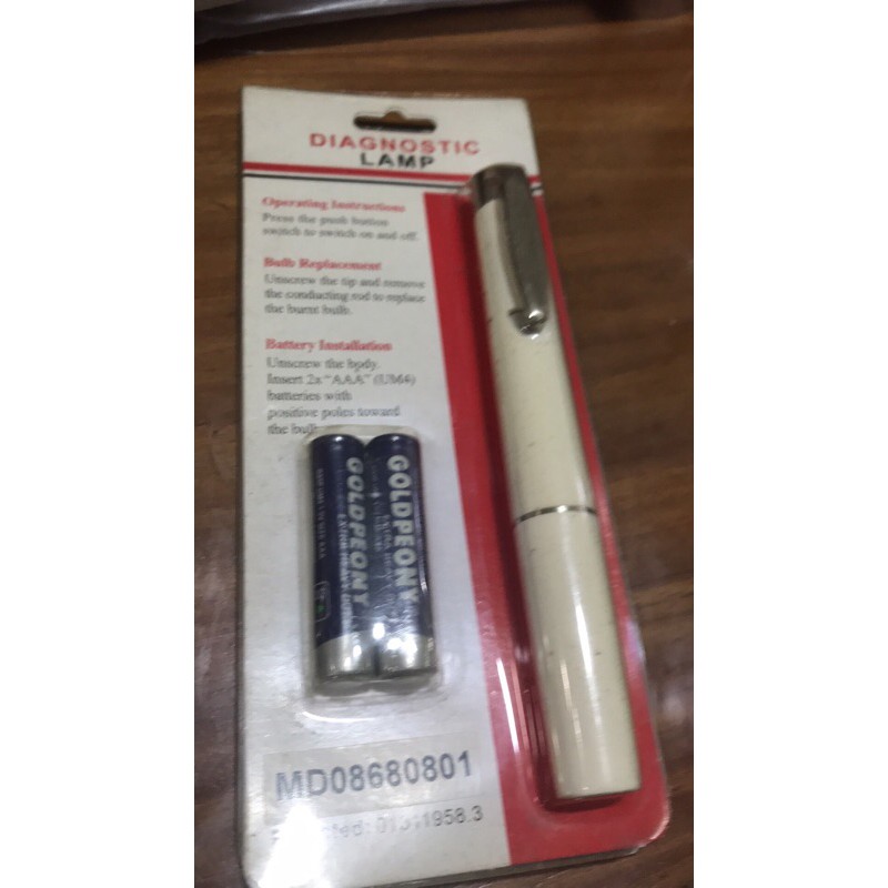 diagnostic lamp pen light penlight medical penlight with aaa battery