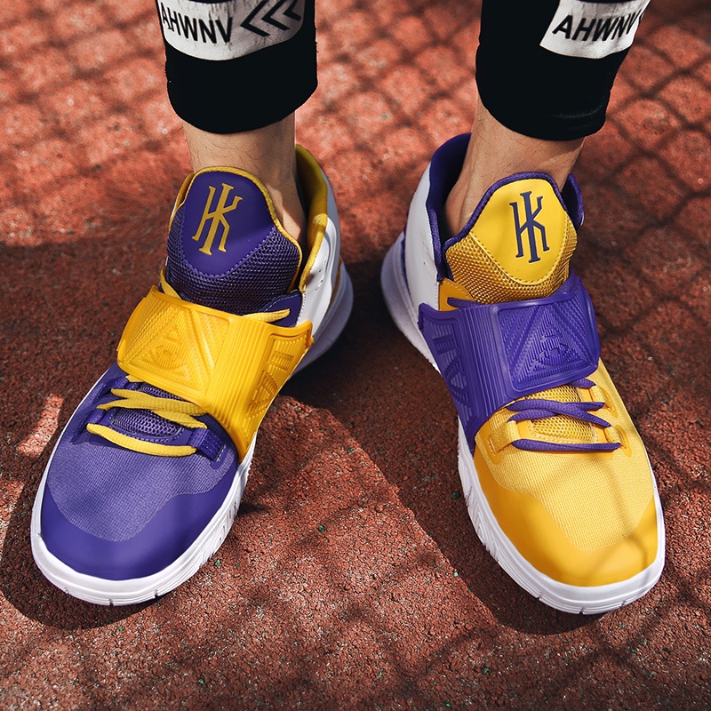 Nike kyrie mix match colors with spike high cut basketball Shoes For