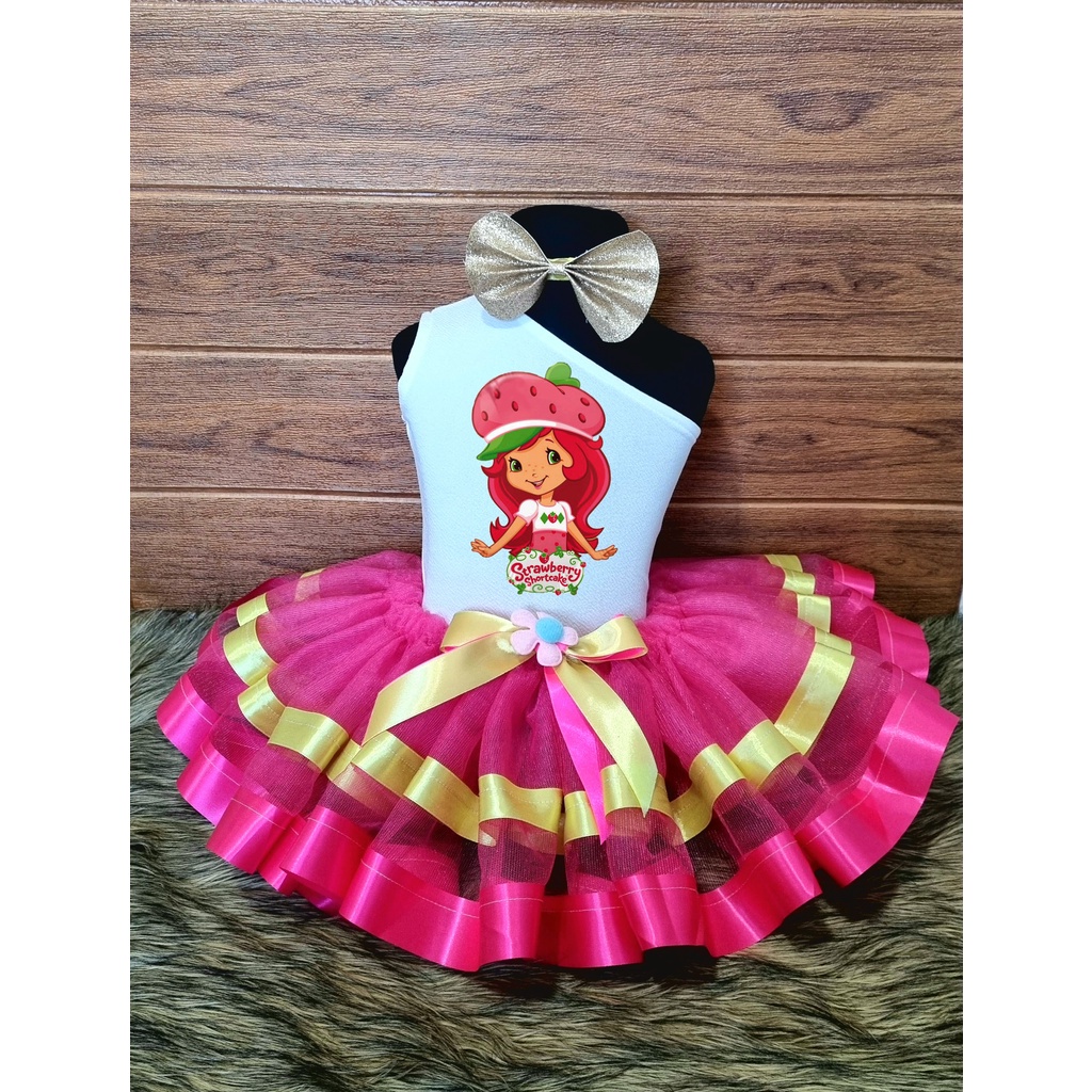 Spot goods】▻Strawberry Shortcake Tutu Dress Set for 1-7 yrs old with free  headband | Shopee Philippines