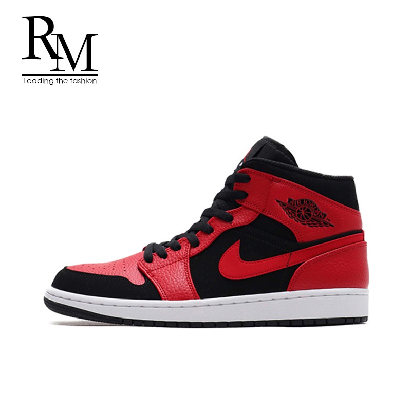 jordan 1s red black white