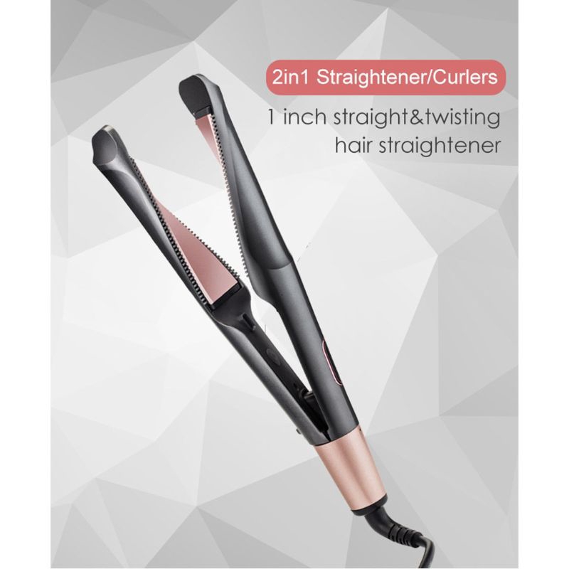 2 in 1 straightener and curler