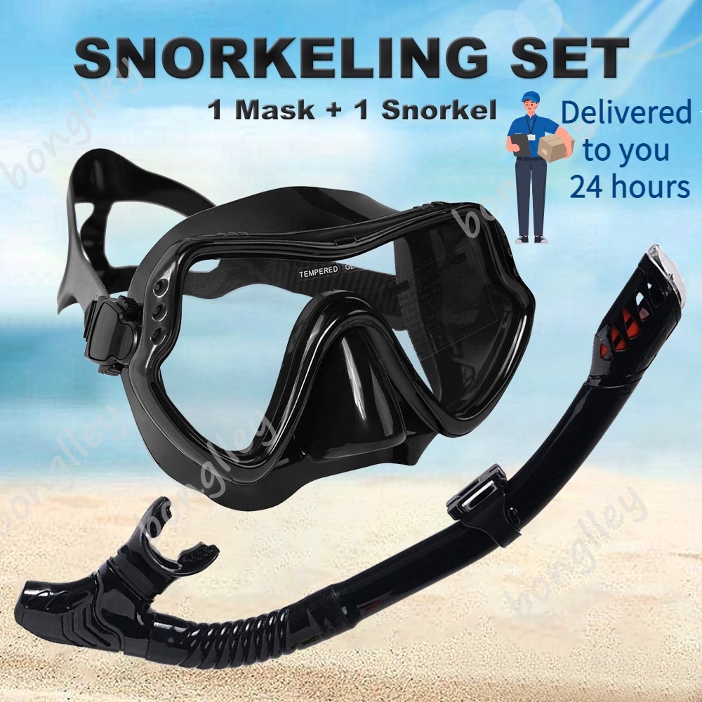 Blue and Pink option Details about   Lagoon Mask and Snorkel Set 