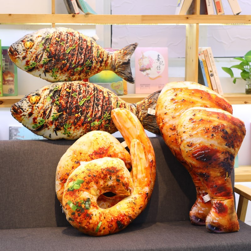 Net Red Big Chicken Leg Pillow Simulation 3d Food Pillow Plu
