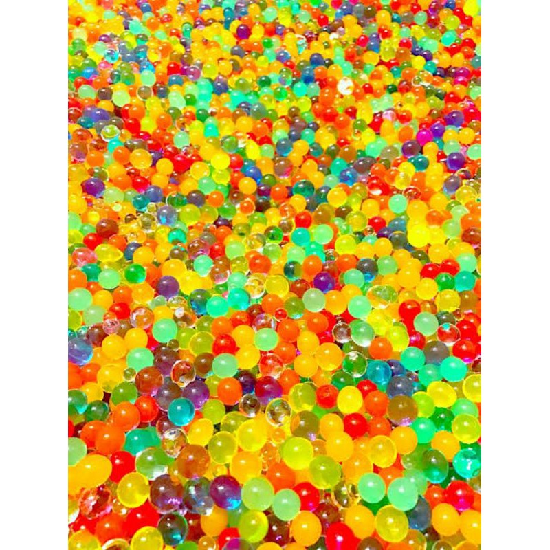 slime com orbeez