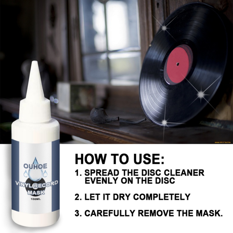 30/100ml Vinyl Record Cleaner Pure Vinyl Cleaning Solution Spray Rust