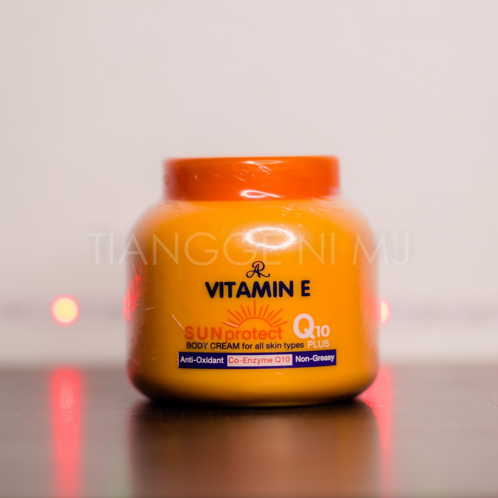New Aron Vitamin E Q10 Plus Sun Protect Body Cream Shopee Philippines