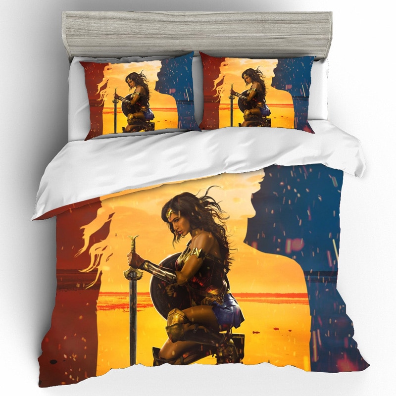Duvet Cover Bed Sheets, Wonder Woman Duvet Cover Set