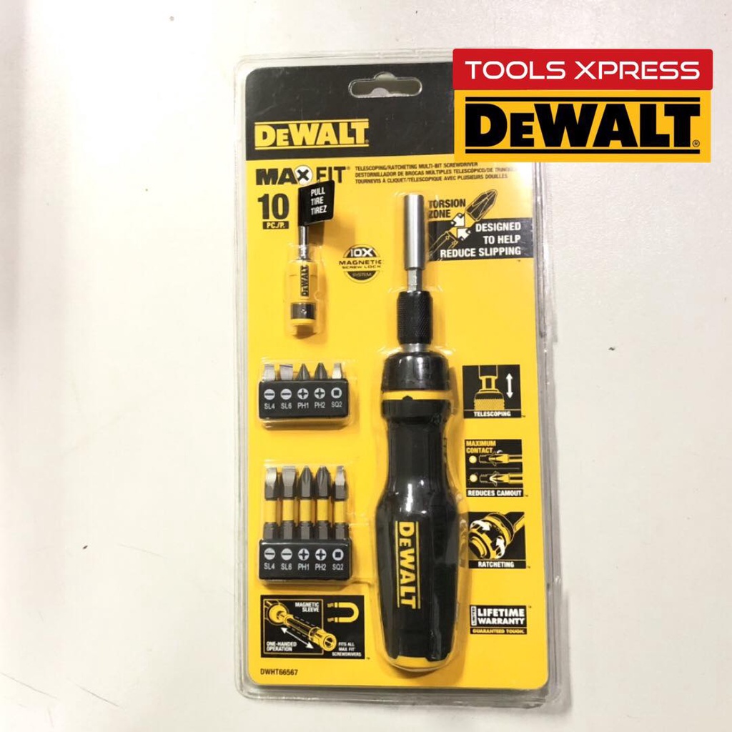 DeWALT DWHT66567 MAXFIT Telescoping/Ratcheting MultiBit Screwdriver