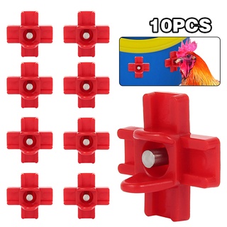 10pcs Side Mount Poultry Drinker 360 Angle Nipples Cross  Automatic Water Drinking for Chicken